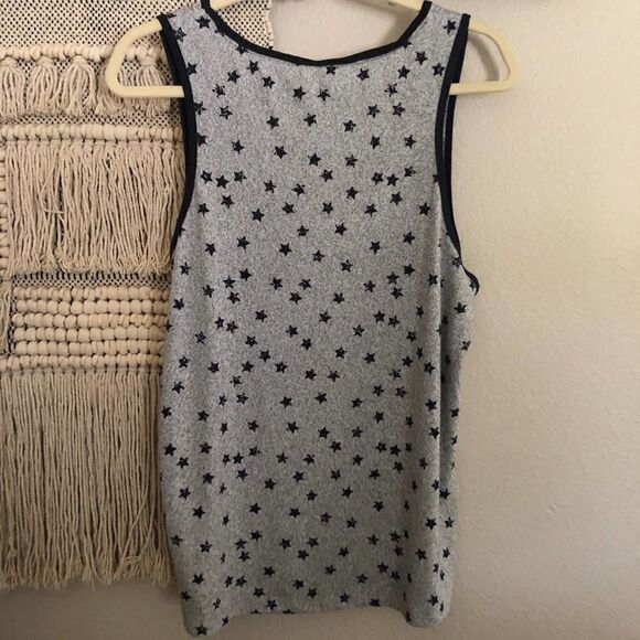 Lucky Brand Gray Star Tank Top XL - Picture 4 of 5